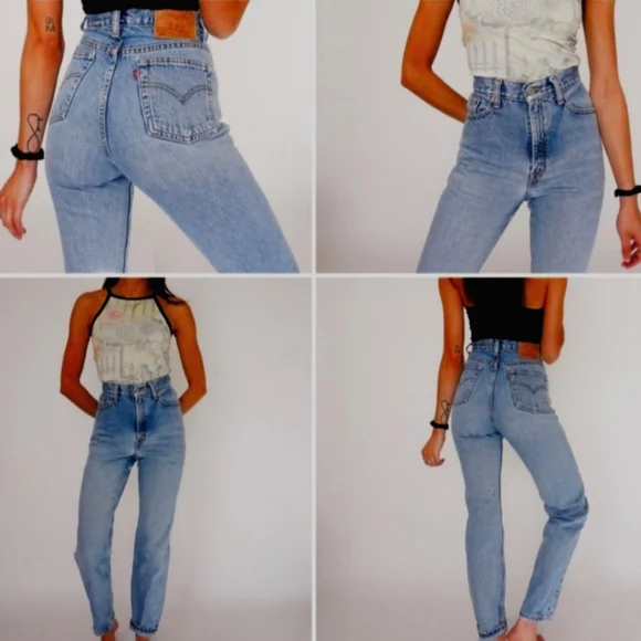 Rare Vintage Levis 512 Medium Wash High Waisted Jeans Waist 33" - Picture 14 of 14